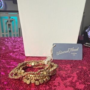 Universal Thread Gold Tone Bracelet Collection